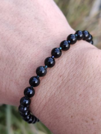 Bracelet obsidienne œil céleste