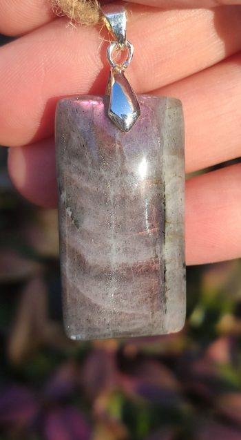 Labradorite violette rectangle