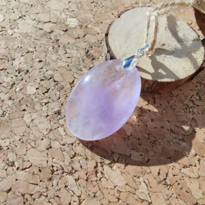 Pendentif en Améthyste Ovale