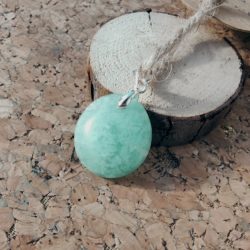 Pendentif en Amazonite Ronde_Petit