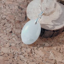 Pendentif en Calcite bleue Ovale_Petit