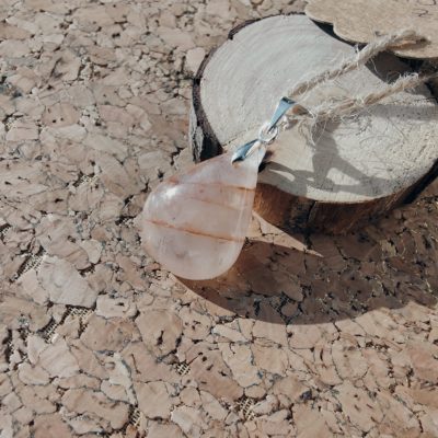 Pendentif en Quartz Hématoïde Goutte_Petit