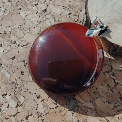 Pendentif en Cornaline Ronde