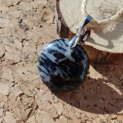 Pendentif en Gabro Ronde_Petit