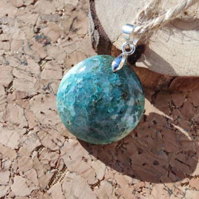 Pendentif en Chrysocolle Rond_Petit