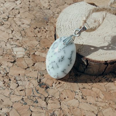 Pendentif en Opale Dendritique Ovale_Petit