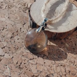 Pendentif en Quartz Fumé Rond_Petit