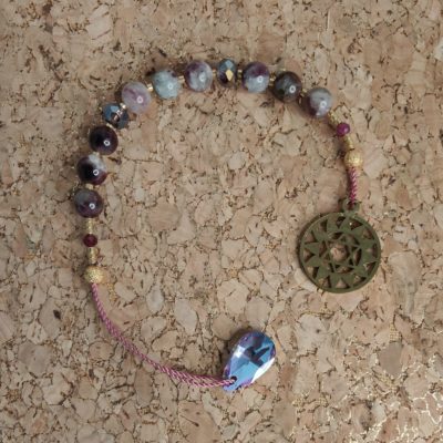 Suspension énergétique Chakra Cœur en Tourmaline Rose