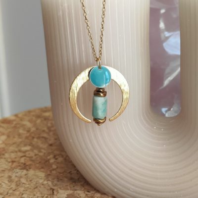 TALISMAN LUNA en AMAZONITE