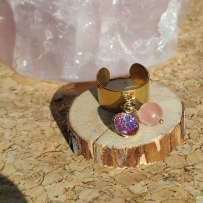 BAGUE DOREE Melon D'eau