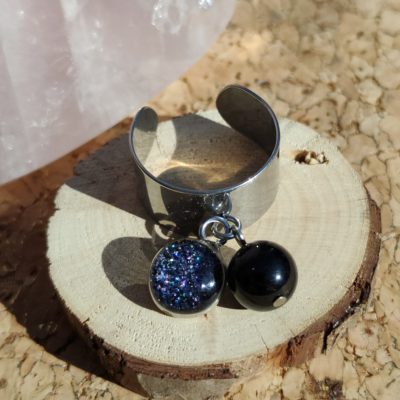 BAGUE Tourmaline Noire